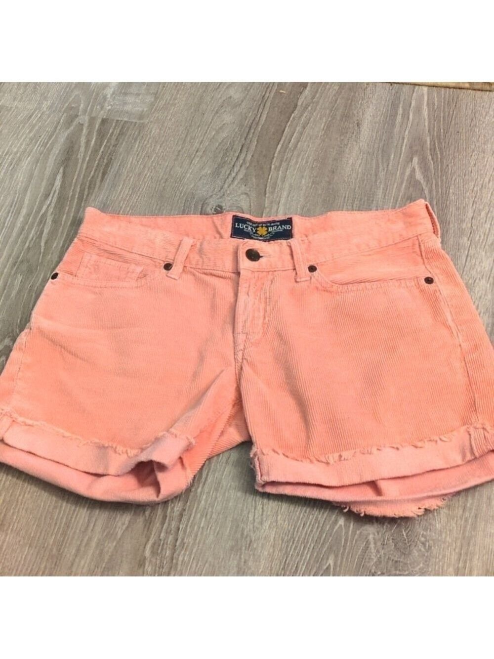 Lucky brand pink corduroy shorts size 2/26